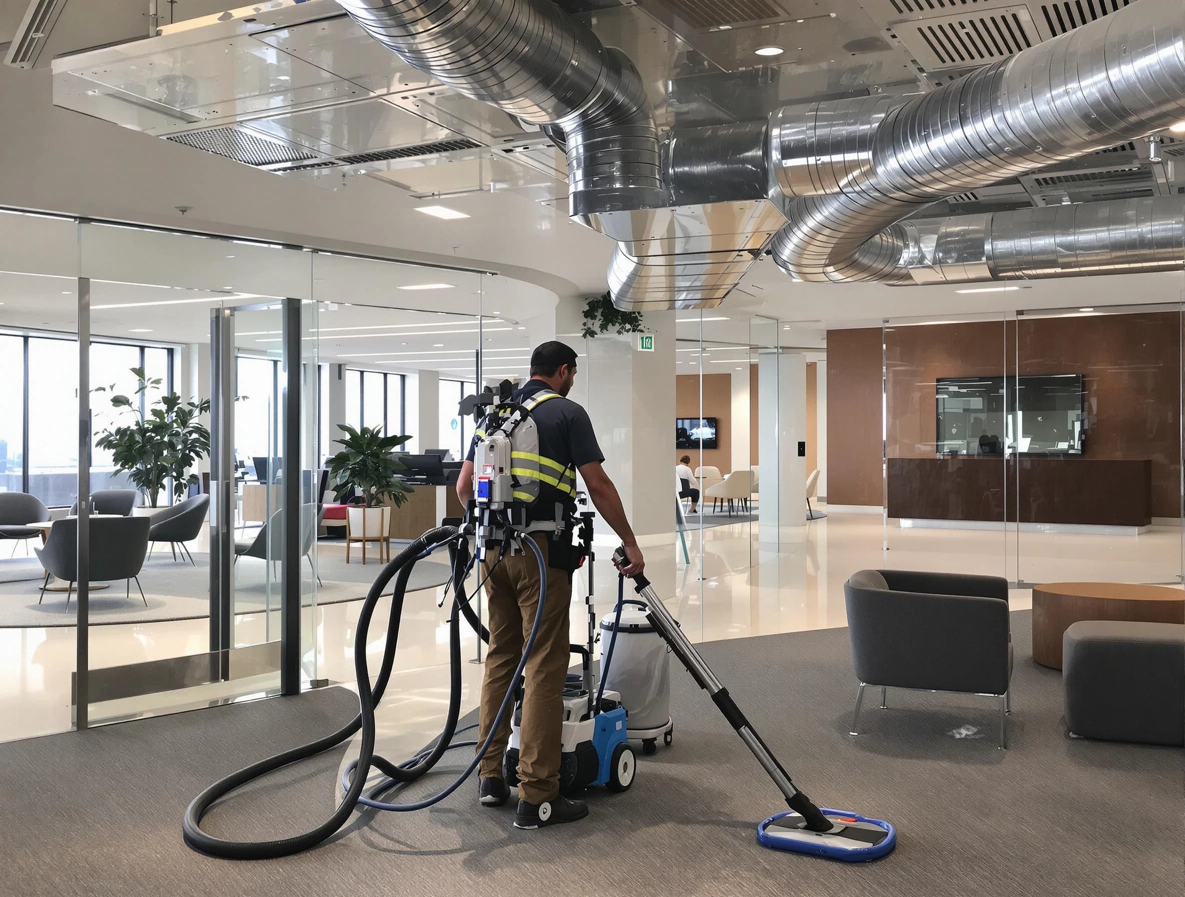 Commercial duct cleaning service by Hopewell Air Duct Cleaning in Hopewell