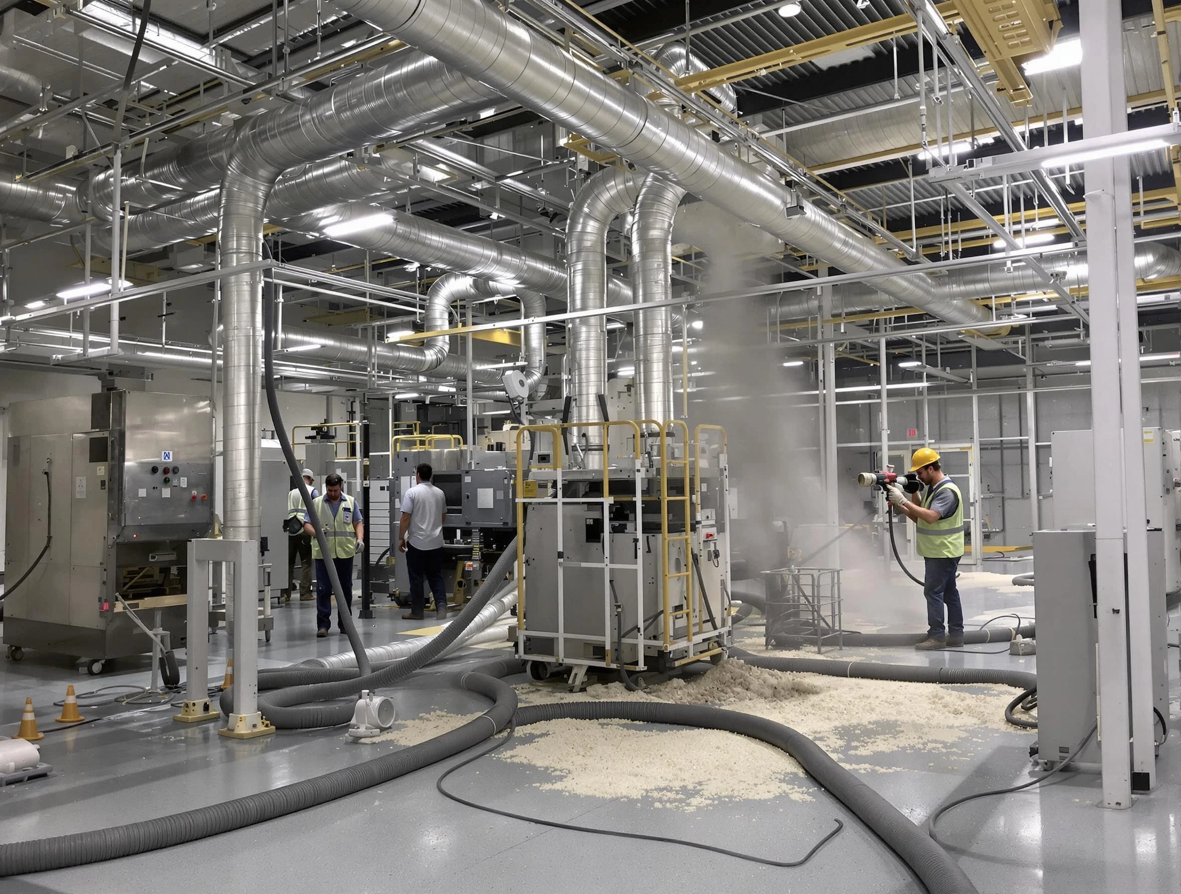 Heavy-duty industrial duct cleaning by Hopewell Air Duct Cleaning in Hopewell