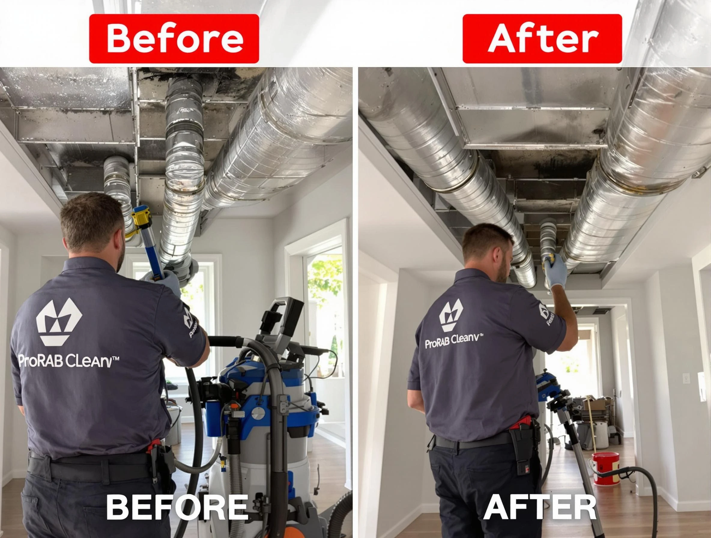 Hopewell Air Duct Cleaning expert performing thorough residential duct cleaning in a Hopewell home